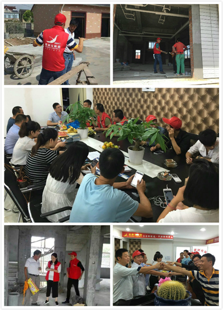 上海意利寶團隊進行活動前期蓄客準備工作